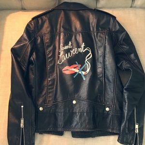 Saint Laurent Leather Biker Jacket